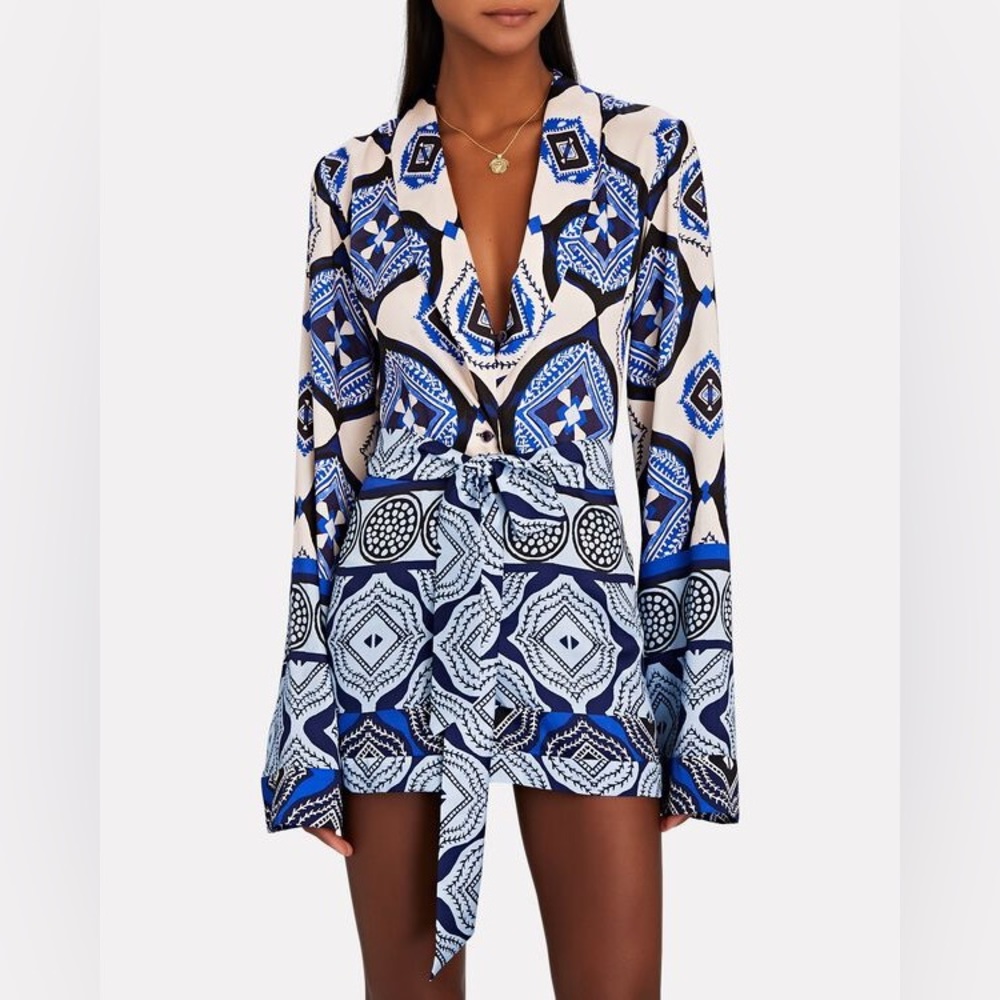 Alexis Robbie tie-waist romper